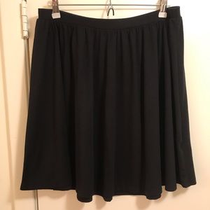 Black, flowy skirt